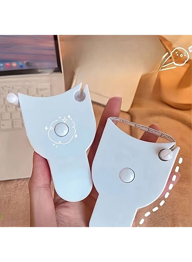 Black Fitness Tape Measure for Body Circumference Arms Legs Waist Chest Portable Soft Ruler - Image 2